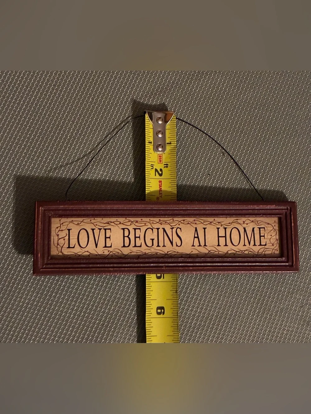 Vintage Wooden Wall Décor w/ Family Messages (2)